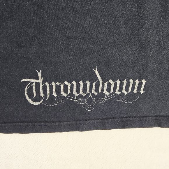 Vintage Throwdown Straight Edge Shirt Mens Medium Hardcore Punk Band Y2K 90s - Picture 7 of 9